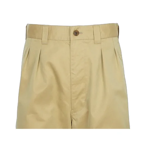 Pleated Straight-Leg Trousers