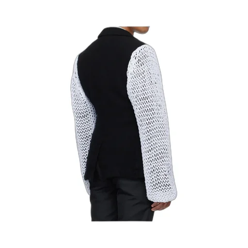 Knitted Sleeve Blazer