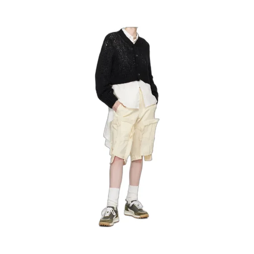 Raw-Edge Tailored Shorts