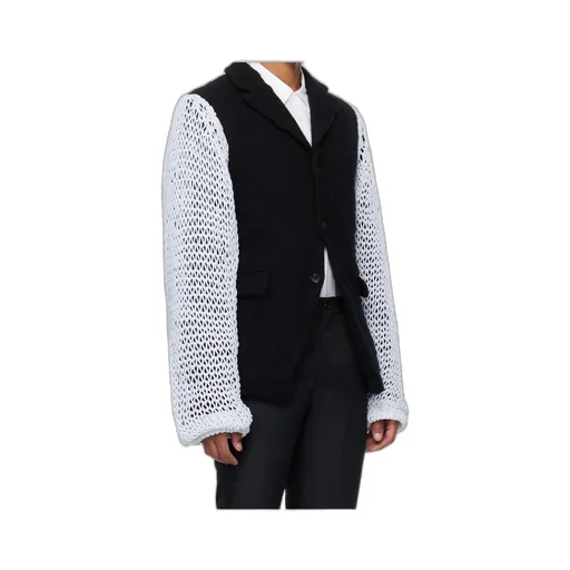 Knitted Sleeve Blazer