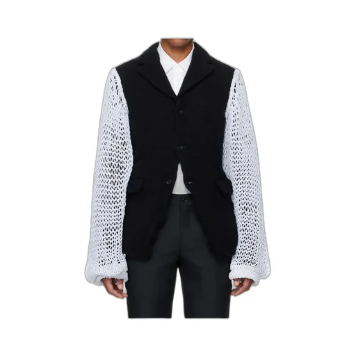 Knitted Sleeve Blazer