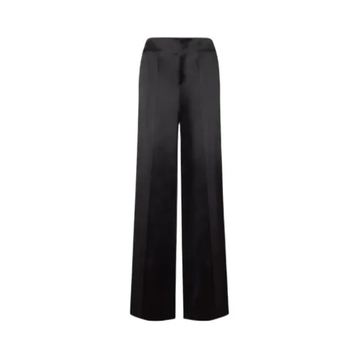 Satin Pleated Trousers
