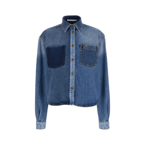 Long-Sleeved Denim Shirt