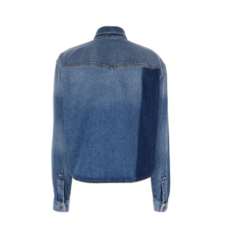 Long-Sleeved Denim Shirt