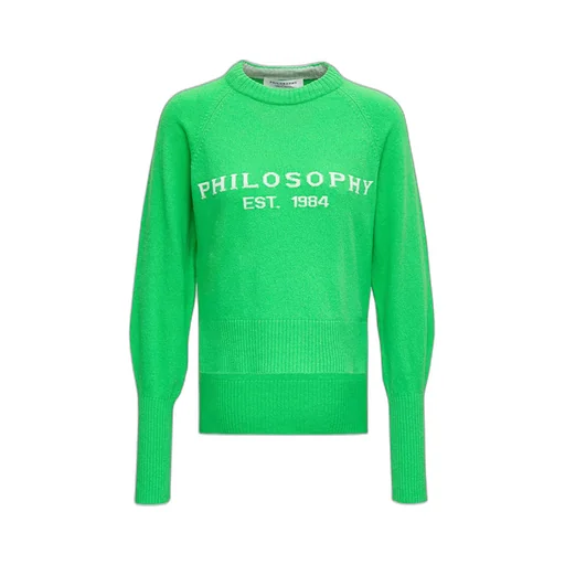 Intarsia-Knit Logo Jumper