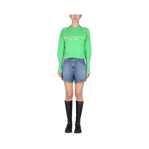 Intarsia-Knit Logo Jumper
