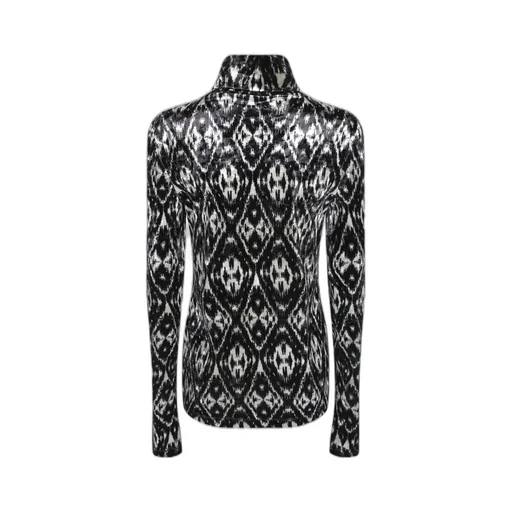 Jacquard High Neck Knitwear