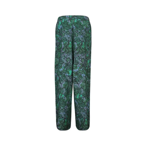 Pattern Wide-Legged Casual Pants