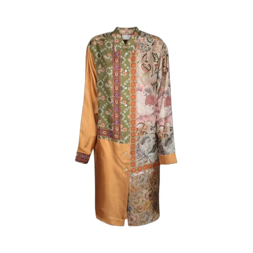 Pierre-Louis Mascia Floral Geometric Long Sleeve Shirt