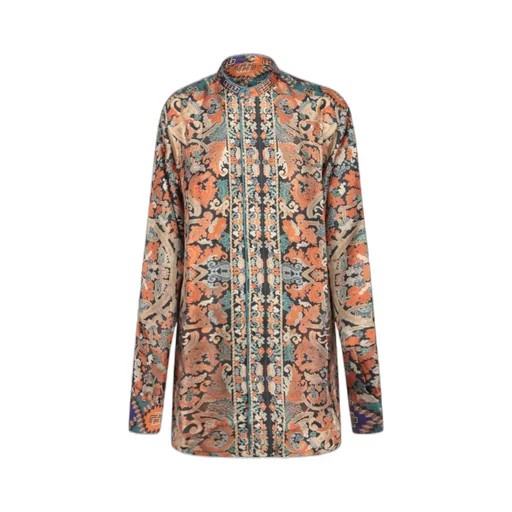 Aloes Printed Silk Shirt