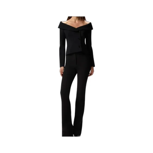 Open Shoulders Slim-Fit Jacket