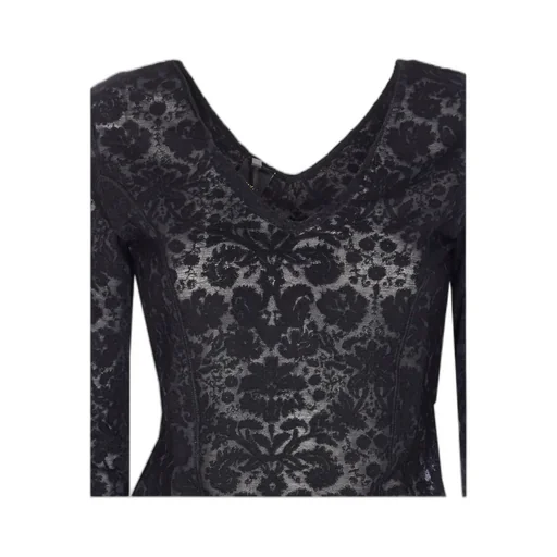 Pinko V-Neck Lace Top