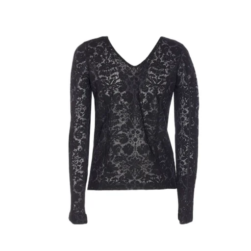 Pinko V-Neck Lace Top