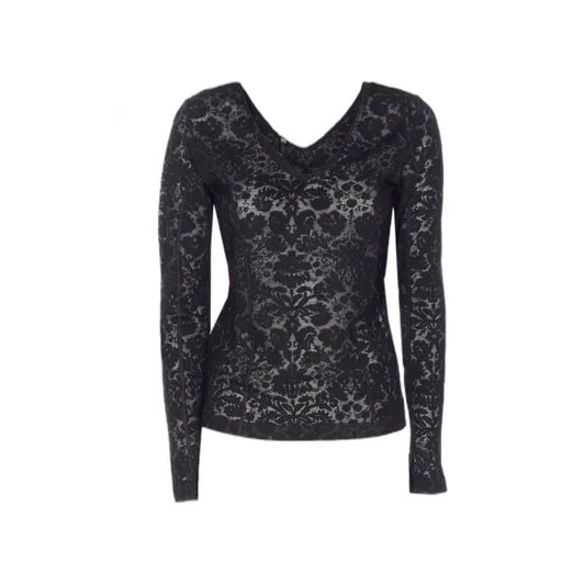 Pinko V-Neck Lace Top