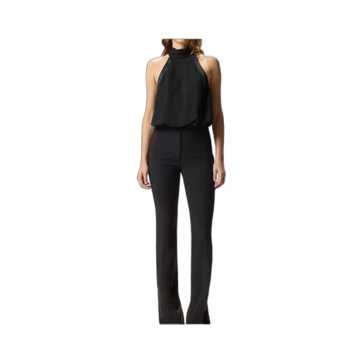 Halter-Neck Satin Top