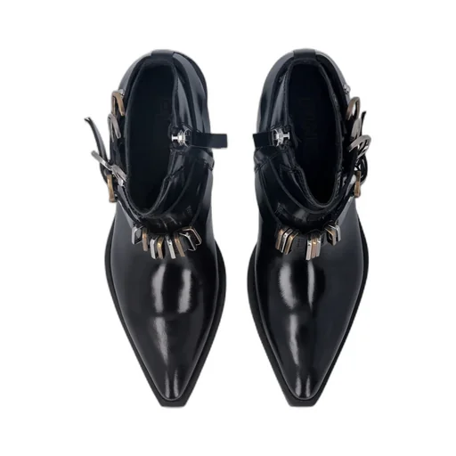 50Mm Buckle Strap Boots