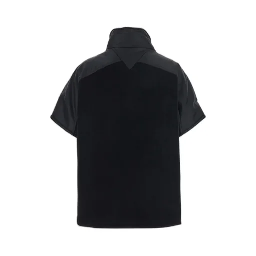 Short-Sleeved Stand-Up Collar Jacket