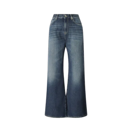 Wide-Leg Soft Denim Jeans