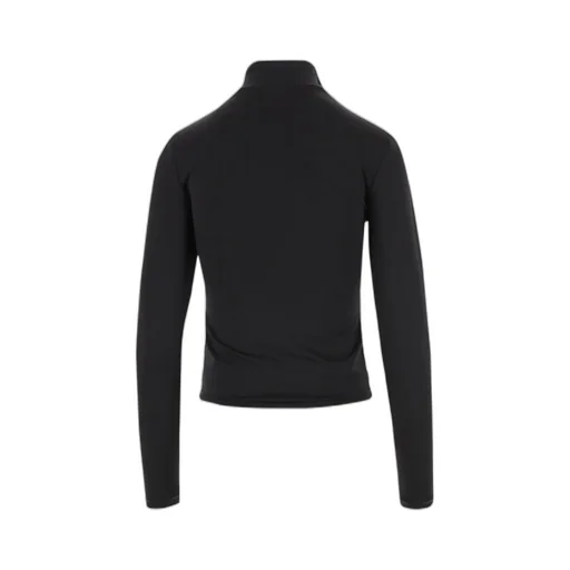 Long-Sleeved Half-Zipped Top