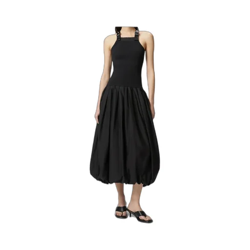 Balloon Skirt Midi Dress