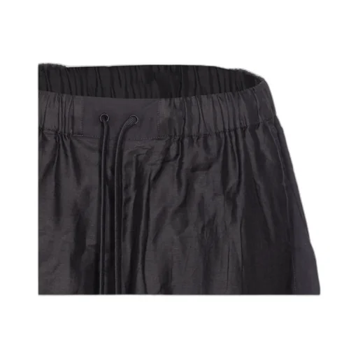 Logo Patch Wide Leg Bermuda Shorts