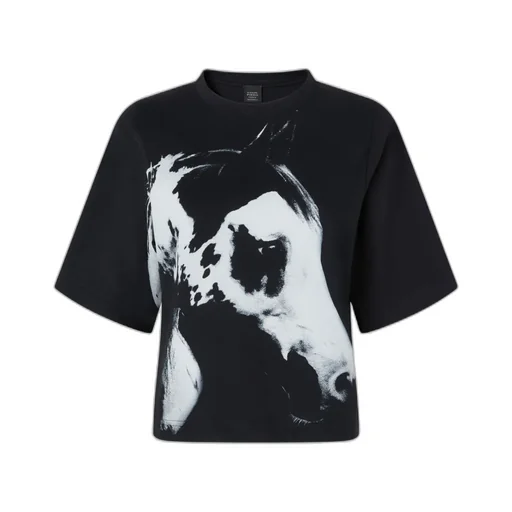 Reimagine Horse Printed Wide T-Shirt