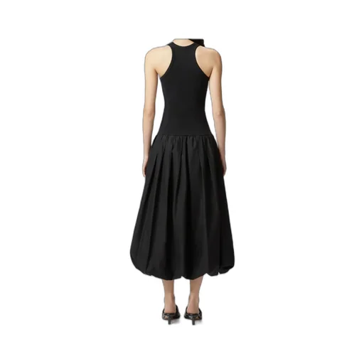 Balloon Skirt Midi Dress