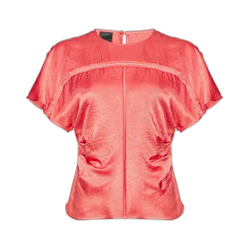 Panelled Short-Sleeve Top