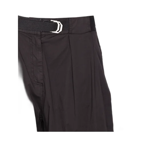 Belted Wide Leg Tapered Trousers