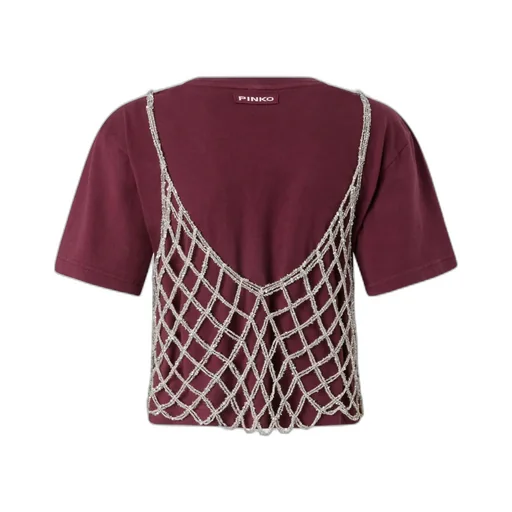 Sequin Embellished Cropped T-Shirt