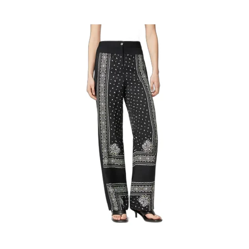 Spirito Bandana Printed Lightweight Wide-Leg Trousers