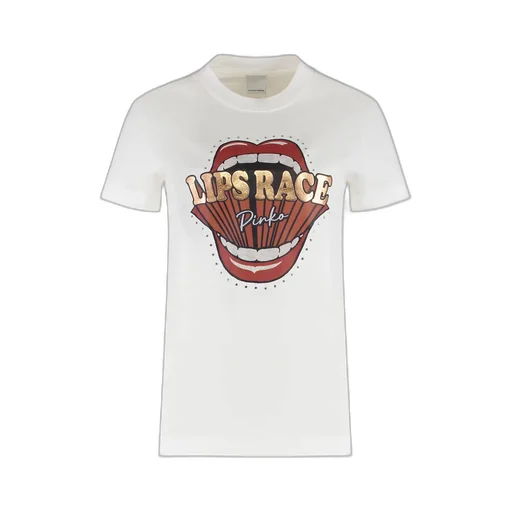 Lips Race Mouth Print T-Shirt
