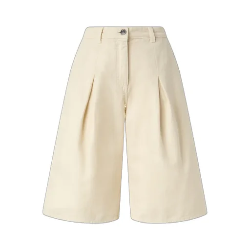 Wide-Leg Bermuda Shorts