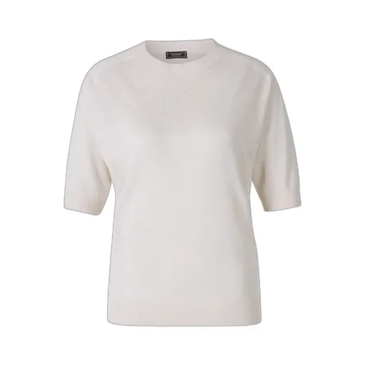Round-Collar Short-Sleeve Sweater