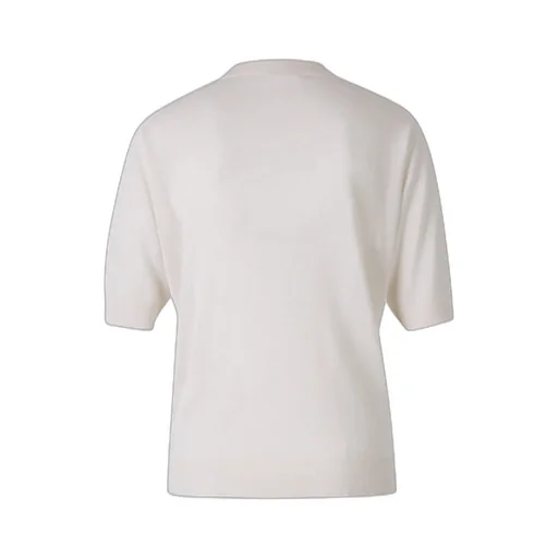 Round-Collar Short-Sleeve Sweater