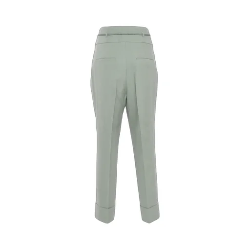 High-Waist Cropped Trousers