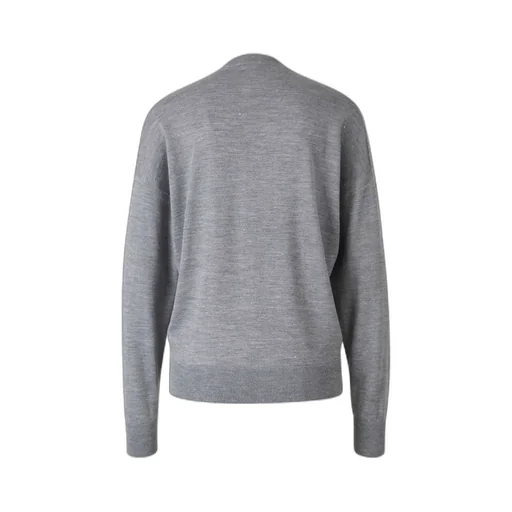 Lurex-Detail V-Neck Sweater