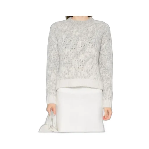 Patterned-Jacquard Lurex-Detail Sweater