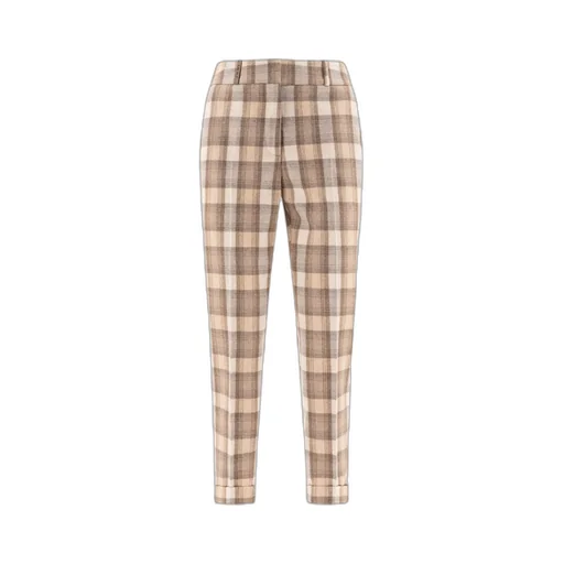 Plaid Tapered Pants
