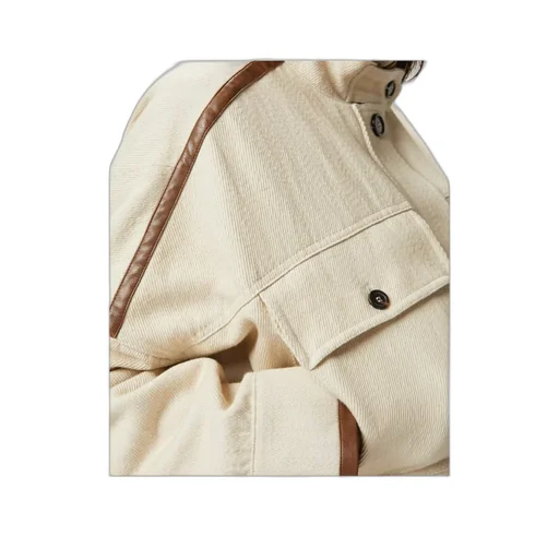 High Neck Belted Cropped Jacket