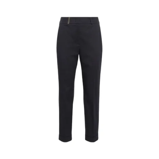 High-Waist Cropped Trousers