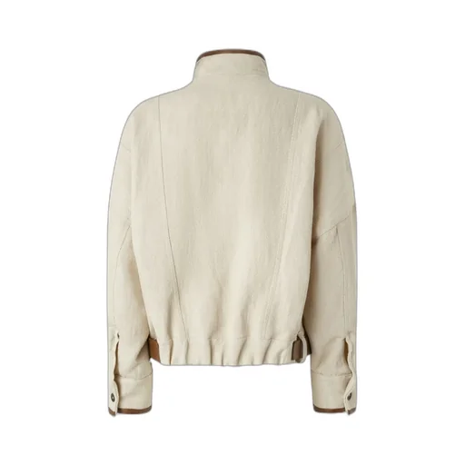 High Neck Belted Cropped Jacket