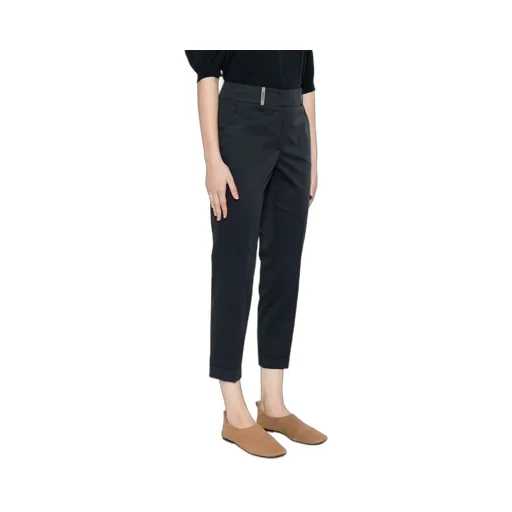 High-Waist Cropped Trousers