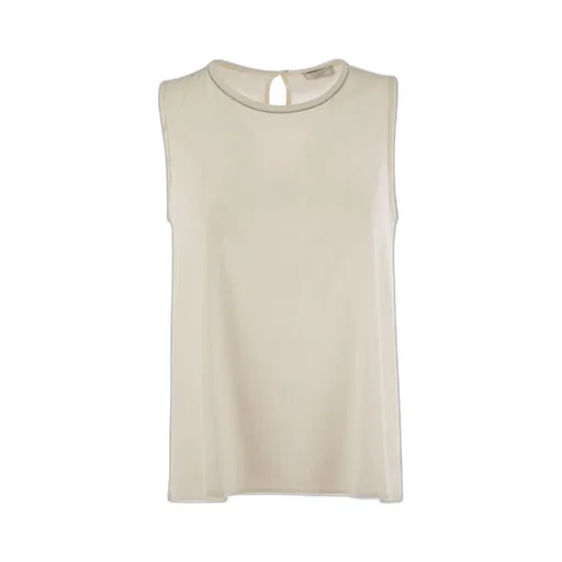 Stretch Silk Crepe Top