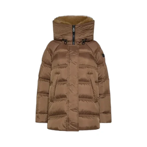 Puffer Jacket With Fur Trim