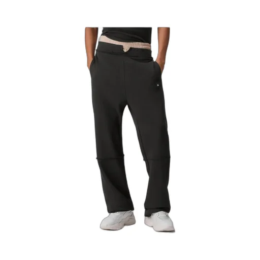Fleece Joggers With Double Waist