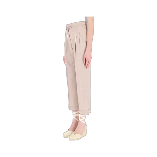 Peserico Belted Cropped Trousers