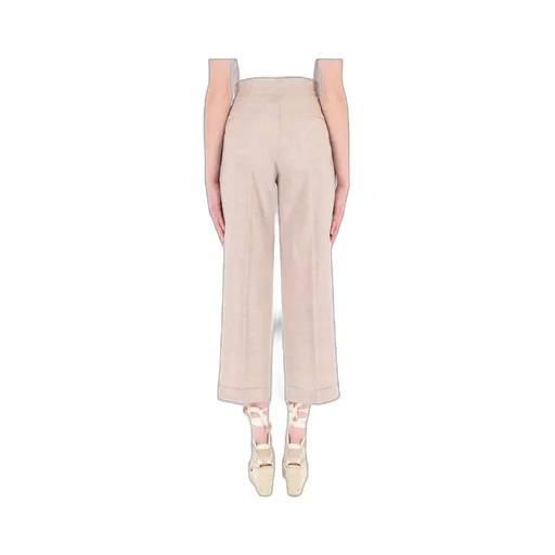 Peserico Belted Cropped Trousers