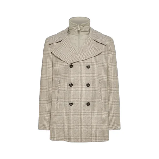 Pitloch Check Double-Breasted Coat