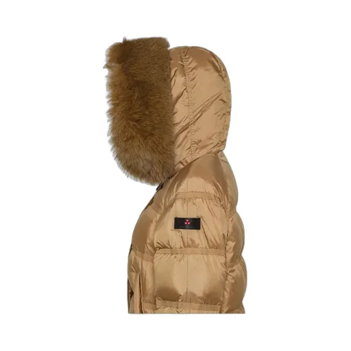 Puffer Jacket With Fur Trim